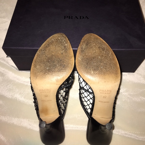PRADA FISHNET HEELS - Picture 5 of 6